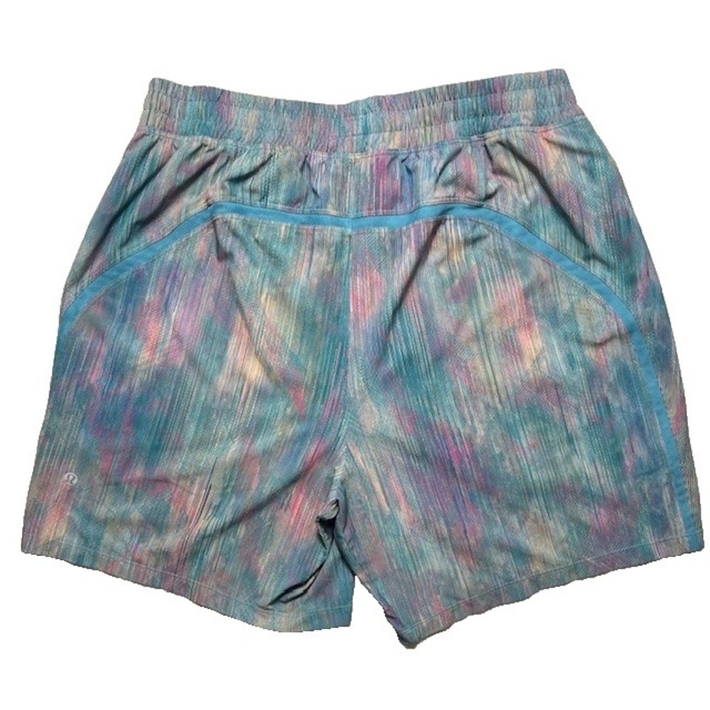 Lululemon Mens Sz L Pace Breaker Shorts Pixel Diffuse Multi Colorway Style-1495